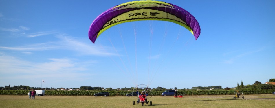 Baptêmes de l'air en paramoteur